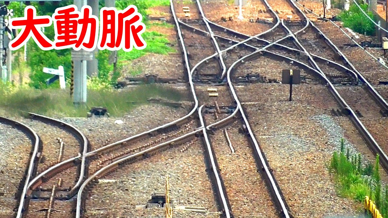 4つの貨物線が交わる吹田貨物ターミナル【梅田貨物線・城東貨物線・北方貨物線・大阪貨物ターミナル支線】Freight trains of Suita freight terminal