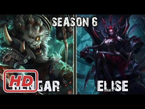 Best Rengar Korea vs Elise Jungle Ranked Challenger
