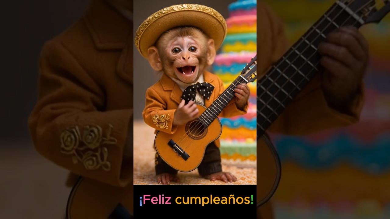 En tu día ¡Feliz Cumpleaños! #happybirthday  #monkey #mono #music