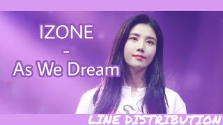 IZ*ONE/아이즈원 (IZONE) - As We Dream/꿈을 꾸는 동안 (夢を見ている間) |  Line Distribution