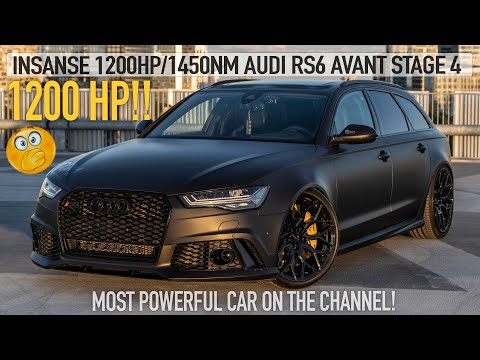WORLDS FASTEST RS6 C7? INSANE 1200HP AUDI RS6 AVANT STAGE4 - 1450NM - Blowing the rear axle on video