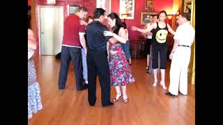 Dance Argentine Tango - VALS LESSON Steps - Oscar Mandagaran & Georgina Vargas