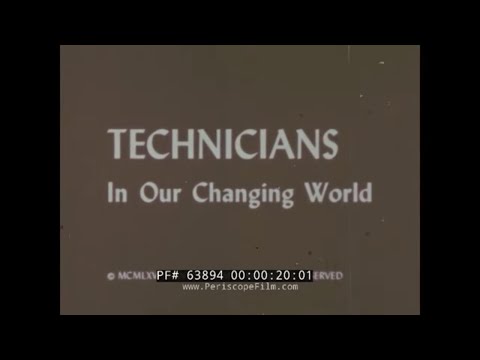1965 CAREER GUIDANCE FILM  "TECHNICIANS IN OUR CHANGING WORLD" COMPUTERS, MEDICINE & RESEARCH 63894