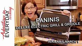 NEW!! Deluxe Electric Grill Griddle from Pampered Chef - Panini