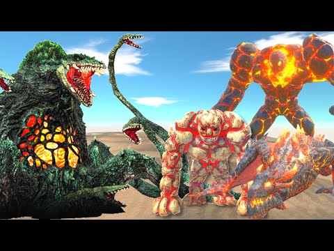 LAVA TRIO VS KAIJUS - ANIMAL REVOLT BATTLE SIMULATOR - PART 2