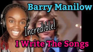 African Girl First Time Hearing Barry Manilow - I Write The Songs | REACTION