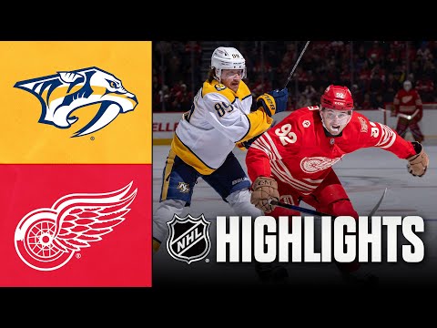 Predators vs. Red Wings | NHL Highlights | November 26, 2025