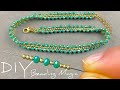 Simple Seed Bead Necklace Crystal Beads Jewelry Making Beading Tutorials