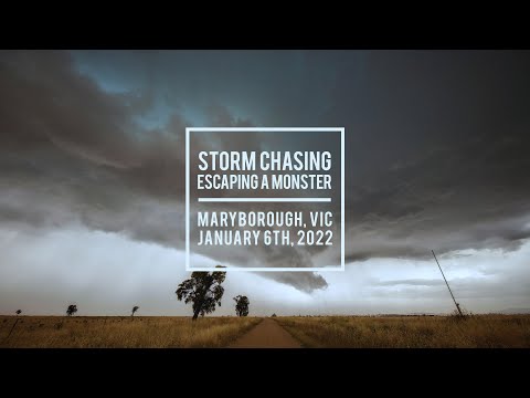 Escaping a MONSTER STORM in Victoria Australia! | 4K UHD GoPro | #stormchasing #thunderstorm #gopro