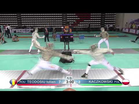 2022 743 T32 14 M S Individual Antalya TUR ZCH RED KACZKOWSKI POL vs TEODOSIU ROU