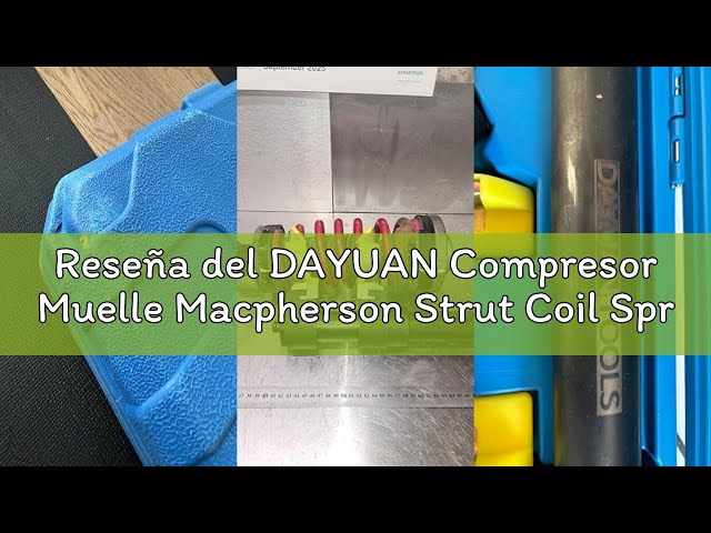 Vídeo relacionado con DAYUAN Compresor Muelle Macpherson Strut Coil Spring Compresor Dumper Extractor Yema Protector
