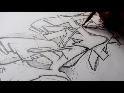 How to draw a Graffiti piece