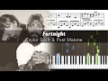 Taylor Swift - Fortnight (feat. Post Malone) - Piano Tutorial with Sheet Music