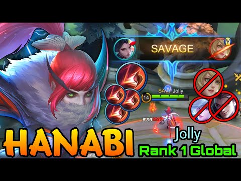 Hanabi Perfect SAVAGE!! - Top 1 Global Hanabi Jolly - Mobile Legends: Bang Bang