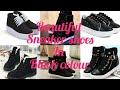 Types of sneaker shoes for women | black colour | 2022 | trendy girl shreya | black colour shoes
