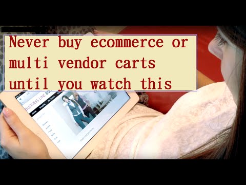 Ecommerce,  Shopping Carts for Multi-vendor, SEE before you buy