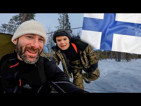 Bei -23°C mit meinem 7-jährigen Sohn am Polarkreis übernachten