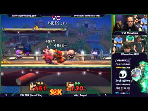 S@X 9/30/14 - Mew2King (Mario, Mewtwo) vs Seagull Joe (Diddy Kong) - Project M WSs - Smash PM