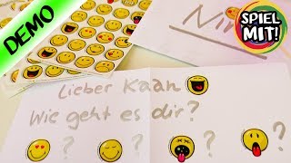 Emoji Briefe mit Nachrichten an Nina & Kaan | Kathi schreibt Weihnachtspost Spiel mit mir deutsch