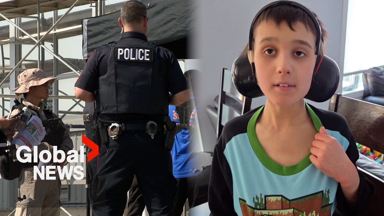 Video: Calgary police release route map as search for missing boy Parker enters day 6