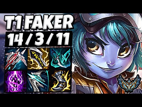 T1 Faker Tristana vs Ahri [ MID ] Lol Korea Challenger Patch 13.8 ✅
