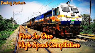 preview picture of video '5 In1 Highspeed Compilation In Mughalsarai Patna Section'