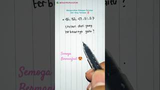 Download lagu The order of the numbers 46, 32, 47, 32, 27 from largest to smallest is ⁉️🤔🤔 | Ordering Numbers mp3