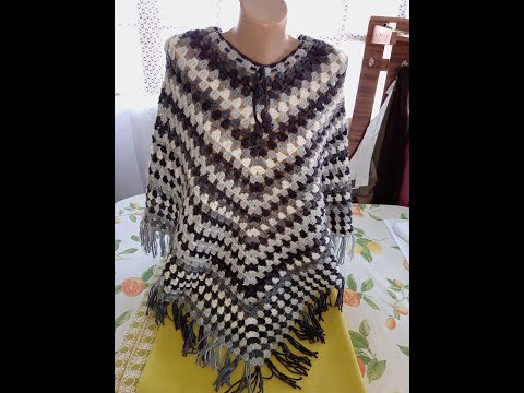 Poncho crosetat