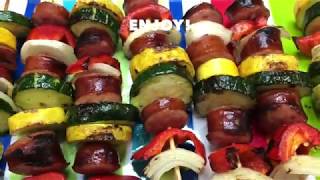 Sausage & Veggie Skewers