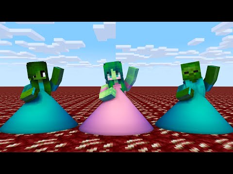 MONSTER SCHOOL | K/DA - POP STARS ZOMBIE FAMILY PRINCESS | MINECRAFT ANIMATION