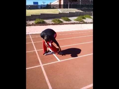How to run faster - the basics 3 point stance and block start. Beginner