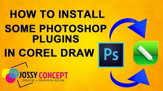 How to install some photoshop plugins in corel draw1