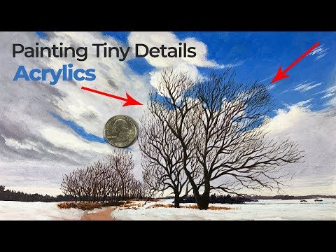 How to Paint Small Details with Acrylics