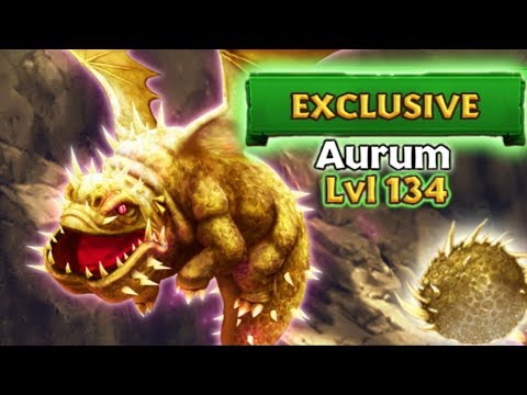 Aurum (New Exclusive Catastrophic Quaken) Titan Mode Max Level 134 | Dragons: Rise of Berk