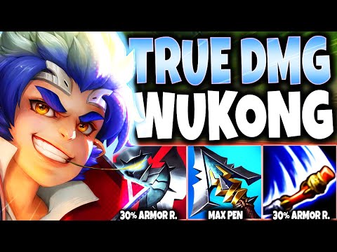 Max Pen Wukong Build will do TRUE DMG To ANY TARGET with 50%+ ARMOR R. 🔥 LoL Top Wukong s12 Gameplay