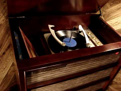 Jungle Drums by Xavier Cugat  played on an RCA 1957 Orthophonic  Hi-Fi console model SHF-5