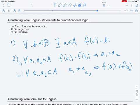 Nested Quantifiers: Translating between English and Predicate Logic
