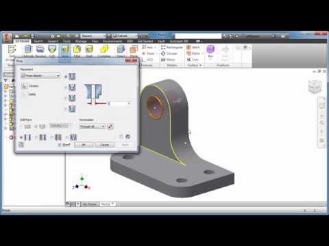 Inventor Tutorial with Isometric Sketches – Intermediate part 15 of 20