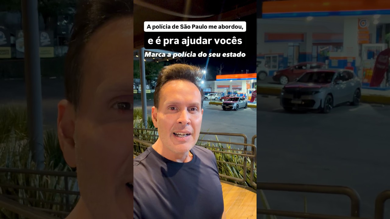 A polícia de São Paulo me abordou, e é pra ajudar vocês. Marca a polícia do seu estado!