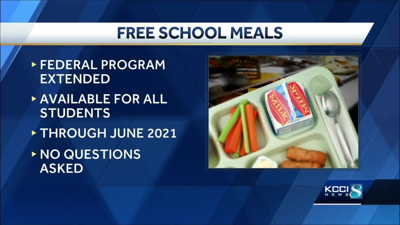 Federal lunch program extended for full school year