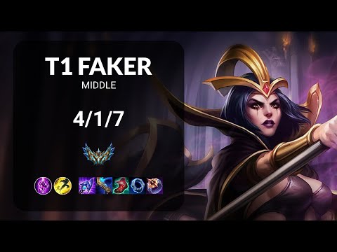 T1 Faker LeBlanc vs Jayce MIDDLE - KR CHALLENGER Patch 13.19
