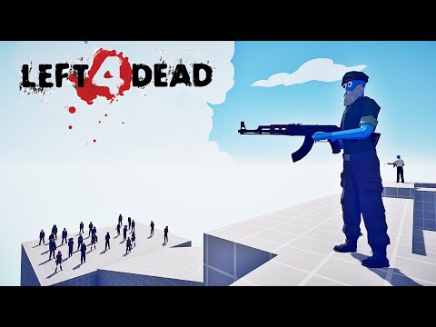 Left 4 Dead VS 100x Zombies TABS Units | Totally Accurate Battle Simulator