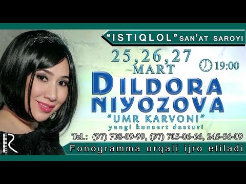 Dildora Niyozova - Umr karvoni nomli konsert dasturi 2016 #UydaQoling