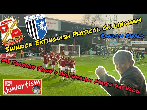 Swindon Extinguish Physical Gillingham - Random Rivals | My Swindon Town v Gillingham Match Day Vlog