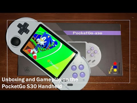 Unboxing and Gameplay of the PocketGo S30 Retro Handheld