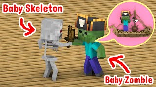 Monster School : Baby Zombie Need Help - Minecraft Animation