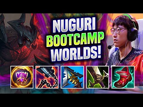 NUGURI FIRST GAME ON EUW WORLDS BOOTCAMP WITH AATROX! - FPX Nuguri Plays Aatrox TOP vs Soraka!