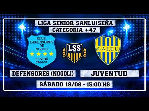 Liga Senior Sanluiseña | Categoría +47 | Defensores (Nogoli) Vs. Juventud