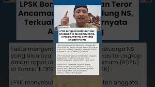 LPSK Bongkar Rentetan Teror Ancaman ke Ibu Kandung NS, Terkuak Anwar Satibi Ternyata Anggota Geng