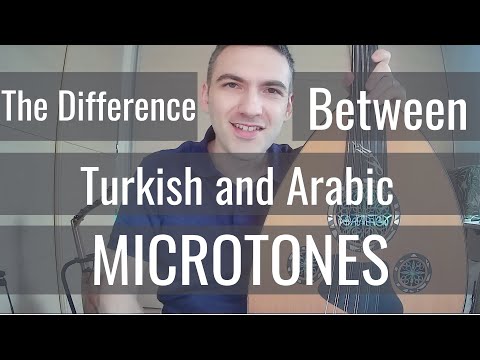 The difference between Arabic and Turkish Quartertones/Half-flats/Microtones